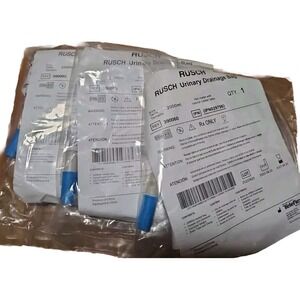 3 Bags Urine Drainage Bags (Rusch brand) Anti Reflux 2000‎ ml Unopened
